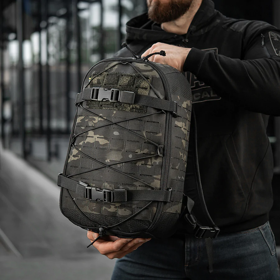 Тактический рюкзак M-Tac Sturm Elite с эргономичными лямками X-Large Elite Gen.II. Черный мультикам