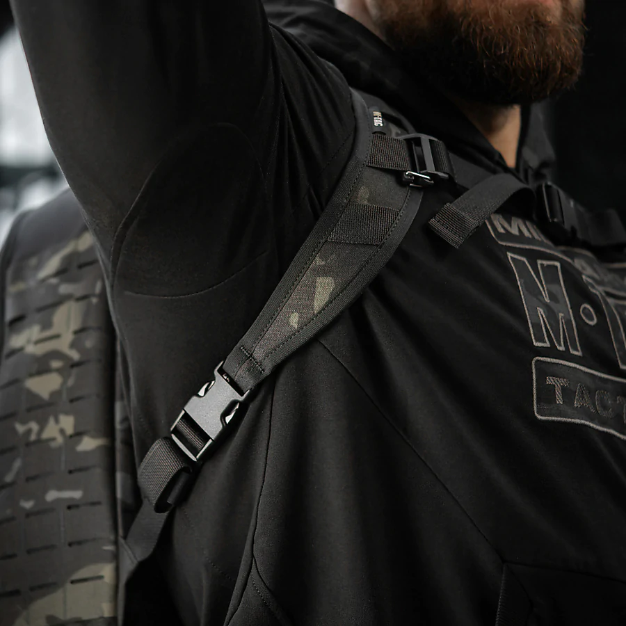 Тактический рюкзак M-Tac Sturm Elite с эргономичными лямками X-Large Elite Gen.II. Черный мультикам