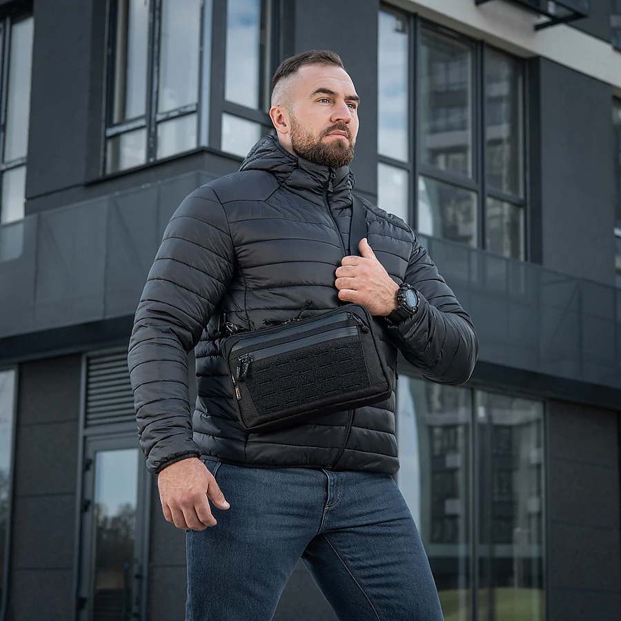 Тактическая сумка M-Tac Admin Bag Medium Elite Hex с липучкой. Черный