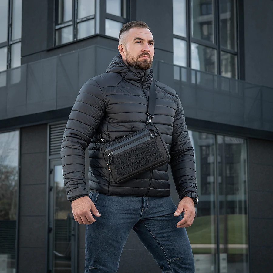 Тактическая сумка M-Tac Admin Bag Medium Elite Hex с липучкой. Черный