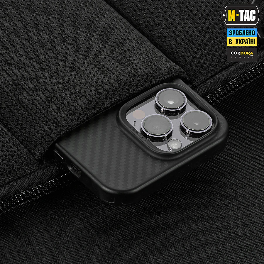 Тактическая сумка M-Tac Admin Bag Medium Elite Hex с липучкой. Черный