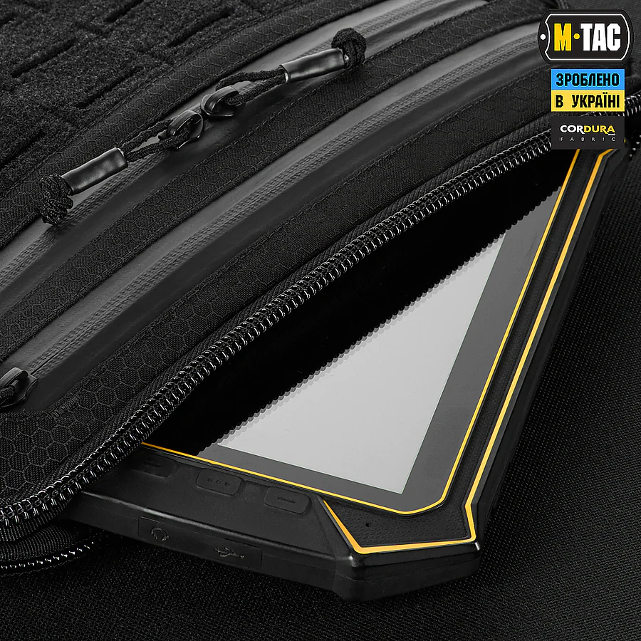 Тактическая сумка M-Tac Admin Bag Medium Elite Hex с липучкой. Черный