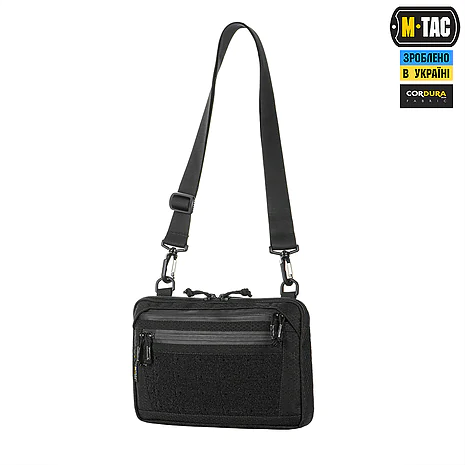 Тактическая сумка M-Tac Admin Bag Medium Elite Hex с липучкой. Черный