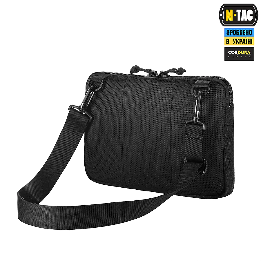 Тактическая сумка M-Tac Admin Bag Medium Elite Hex с липучкой. Черный