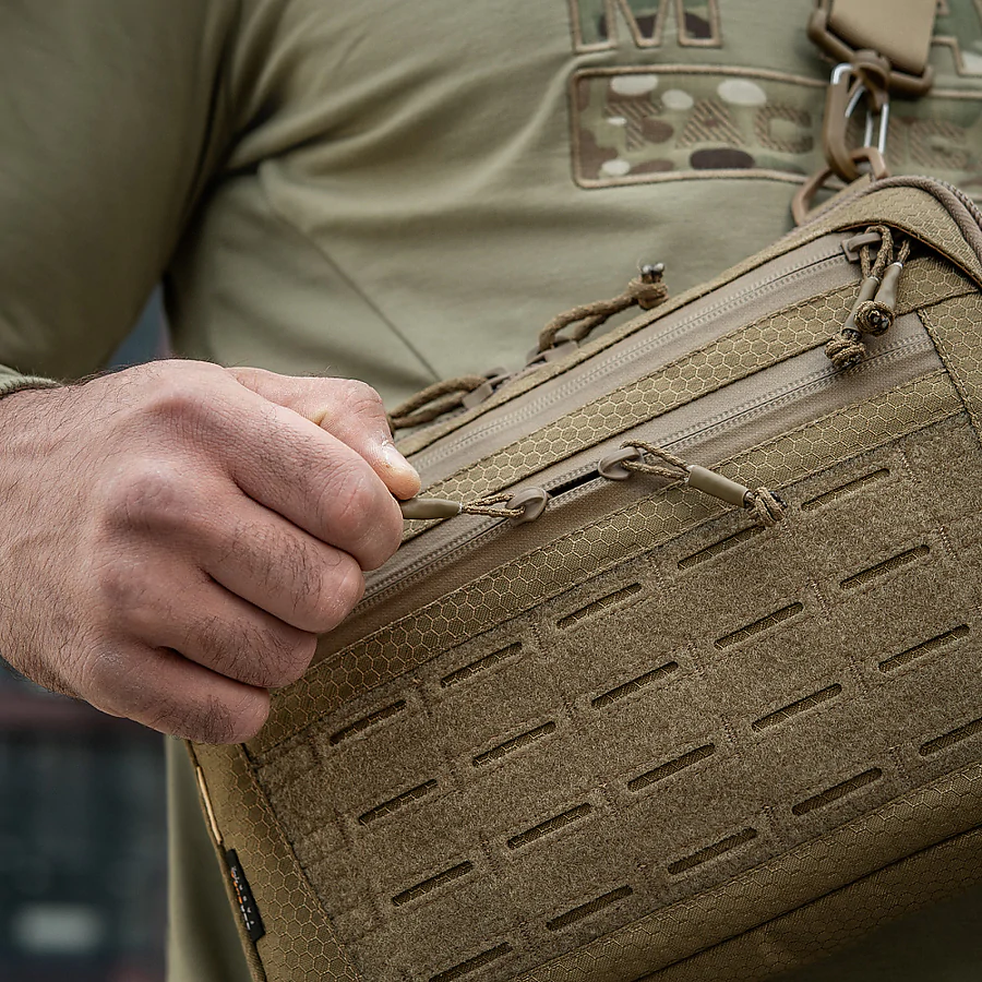 Тактическая сумка M-Tac Admin Bag Medium Elite Hex с липучкой. Койот