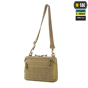 Тактическая сумка M-Tac Admin Bag Medium Elite Hex с липучкой. Койот