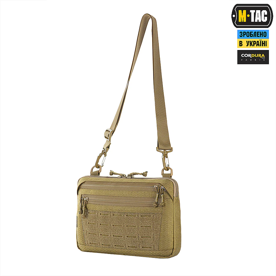 Тактическая сумка M-Tac Admin Bag Medium Elite Hex с липучкой. Койот