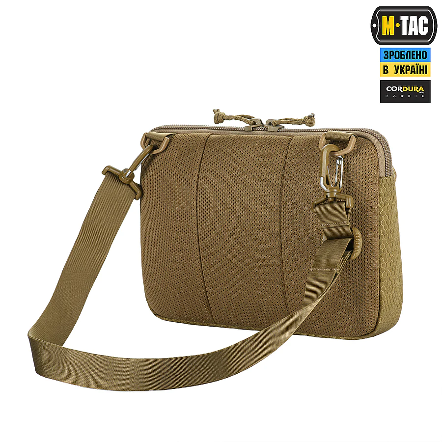Тактическая сумка M-Tac Admin Bag Medium Elite Hex с липучкой. Койот