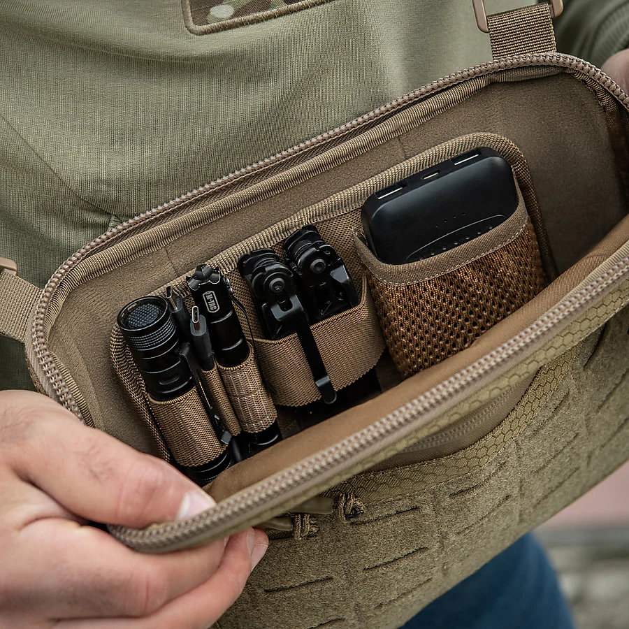 Тактическая сумка M-Tac Admin Bag Medium Elite Hex с липучкой. Койот