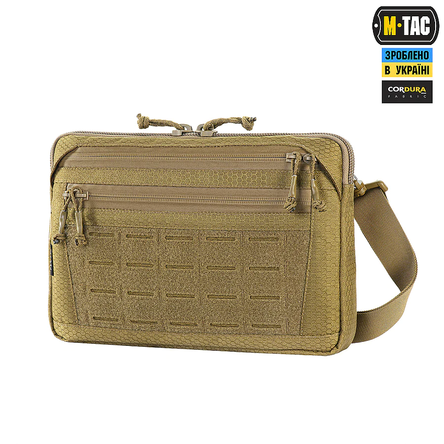 Тактическая сумка M-Tac Admin Bag Medium Elite Hex с липучкой. Койот