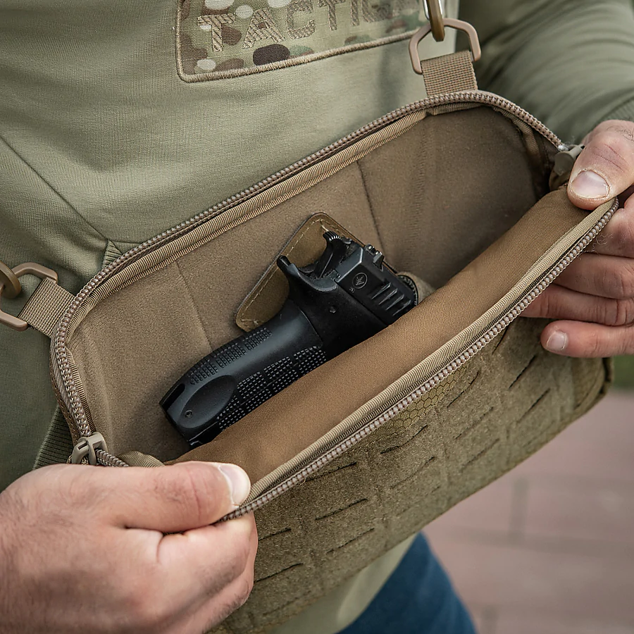 Тактическая сумка M-Tac Admin Bag Medium Elite Hex с липучкой. Койот