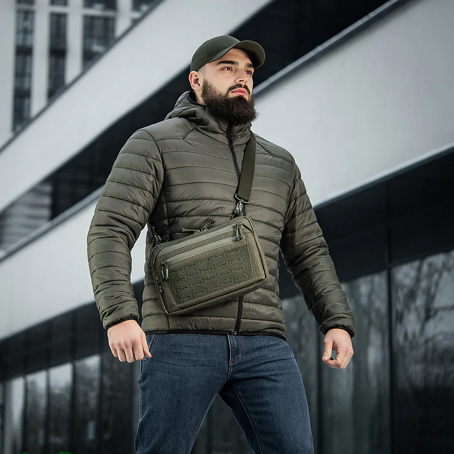 Тактическая сумка M-Tac Admin Bag Medium Elite Hex с липучкой. Олива