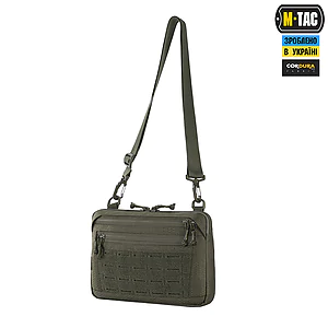 Тактична сумка M-Tac Admin Bag Medium Elite Hex з липучкою. Олива