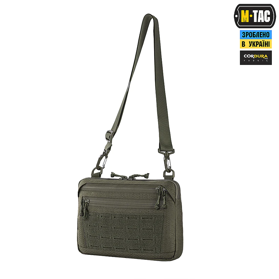 Тактическая сумка M-Tac Admin Bag Medium Elite Hex с липучкой. Олива