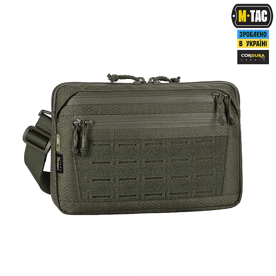 Тактическая сумка M-Tac Admin Bag Medium Elite Hex с липучкой. Олива
