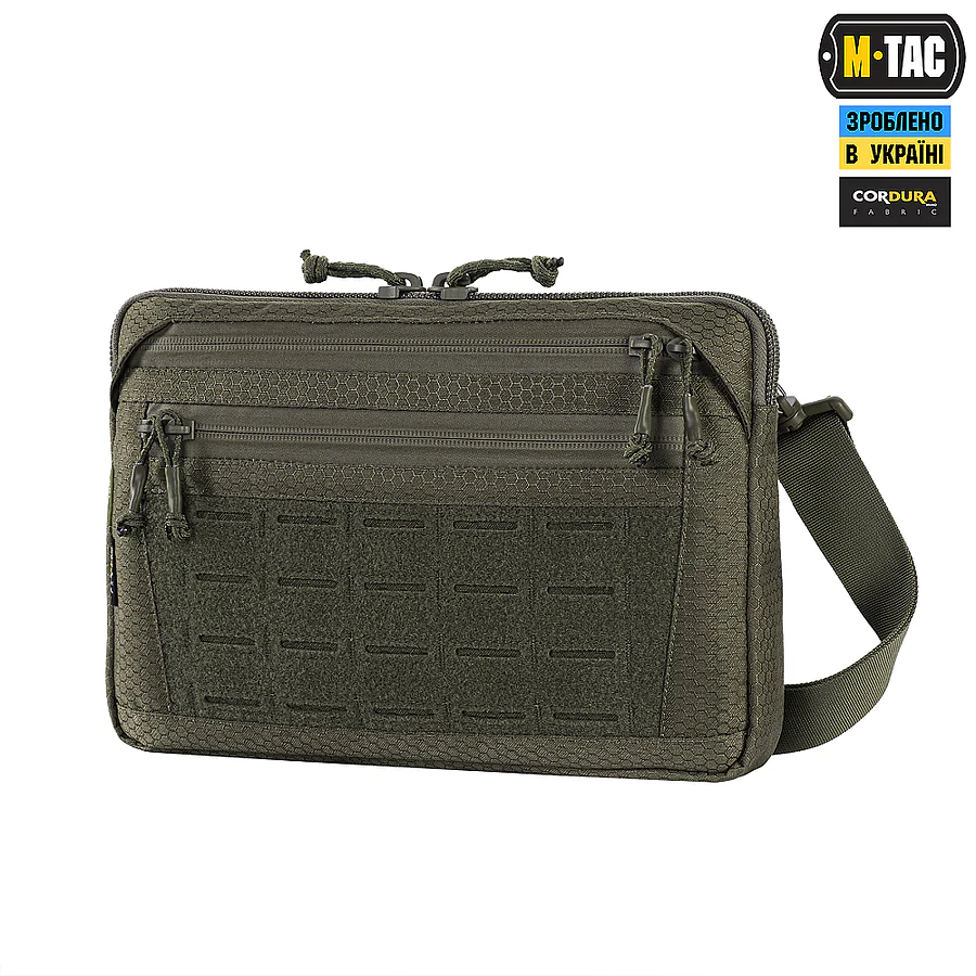 Тактическая сумка M-Tac Admin Bag Medium Elite Hex с липучкой. Олива