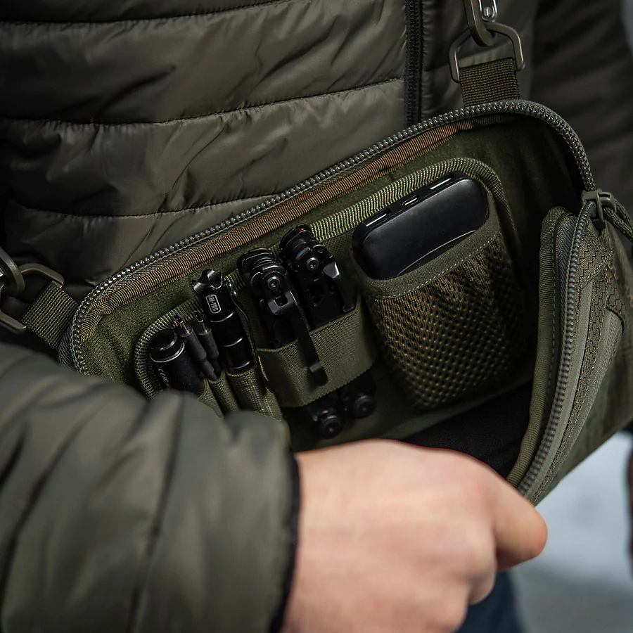 Тактическая сумка M-Tac Admin Bag Medium Elite Hex с липучкой. Олива