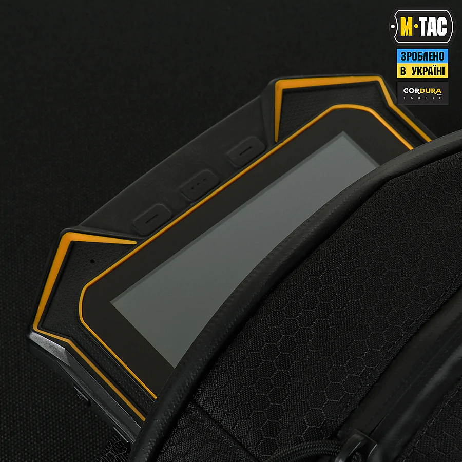 Сумка через плече M-Tac Sphaera Hex Hardsling Bag Elite Large з липучкою. Чорний