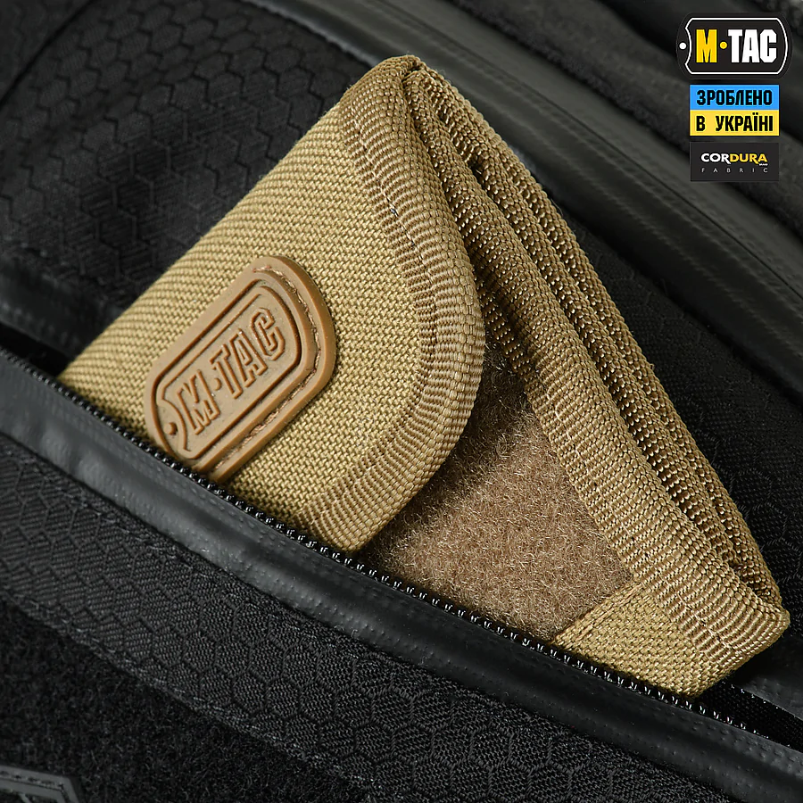 Сумка через плече M-Tac Sphaera Hex Hardsling Bag Elite Large з липучкою. Чорний