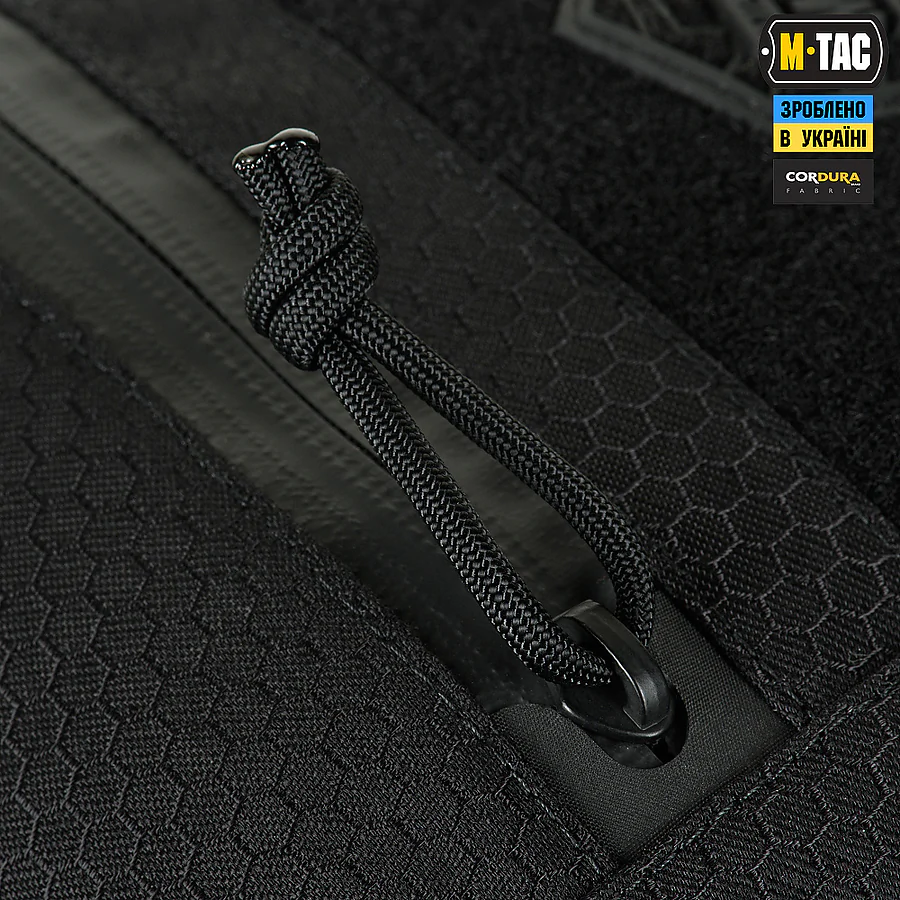 Сумка через плече M-Tac Sphaera Hex Hardsling Bag Elite Large з липучкою. Чорний
