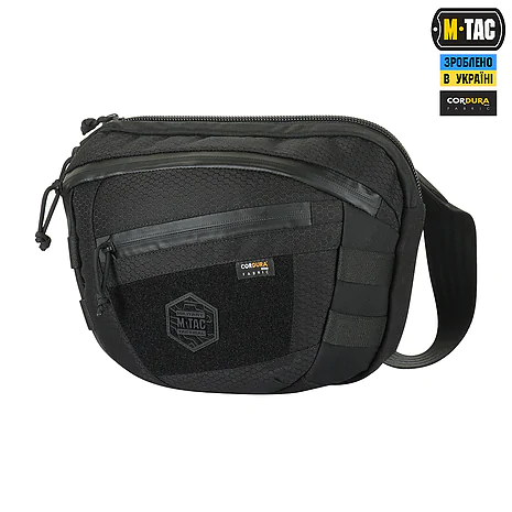 Сумка через плечо M-Tac Sphaera Hex Hardsling Bag Elite Large с липучкой. Черный