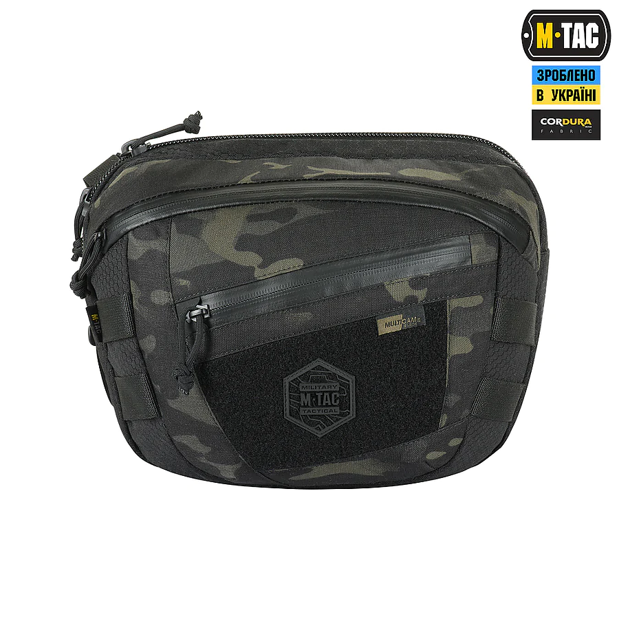 Сумка через плечо M-Tac Sphaera Hex Hardsling Bag Elite Large с липучкой. Мультикам черный