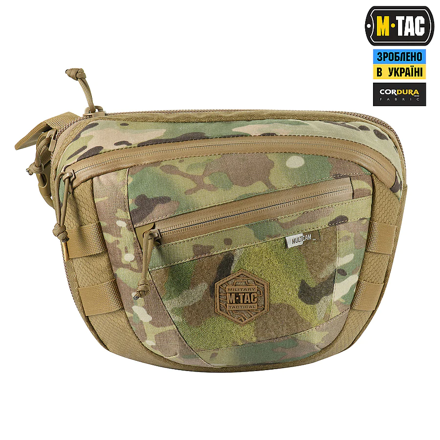 Сумка через плечо M-Tac Sphaera Hex Hardsling Bag Elite Large с липучкой. Мультикам