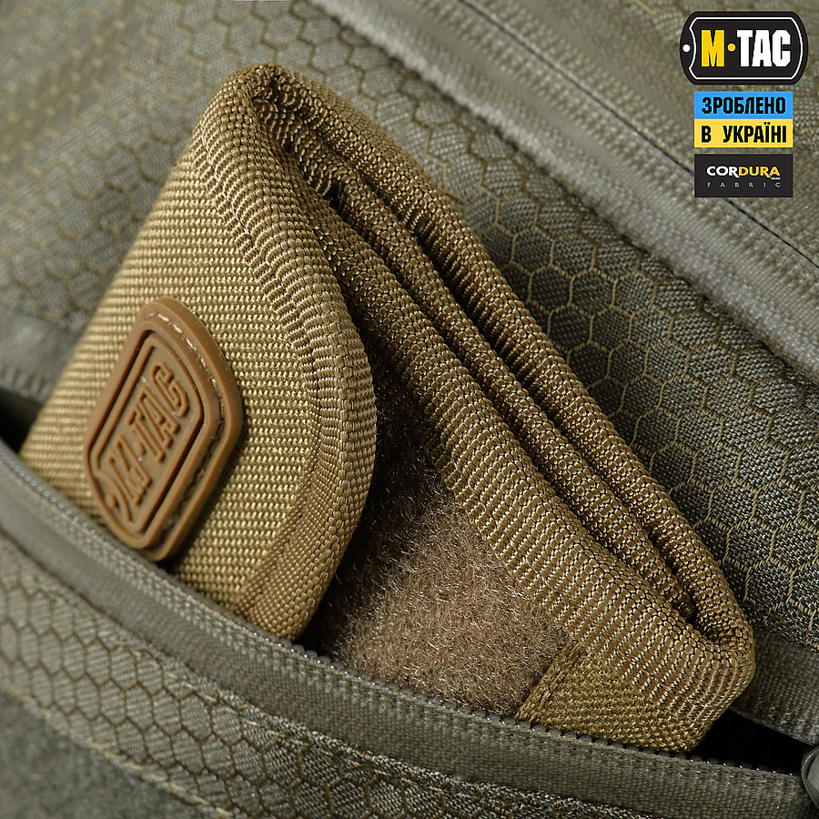 Сумка через плече M-Tac Sphaera Hex Hardsling Bag Elite Large з липучкою. Олива