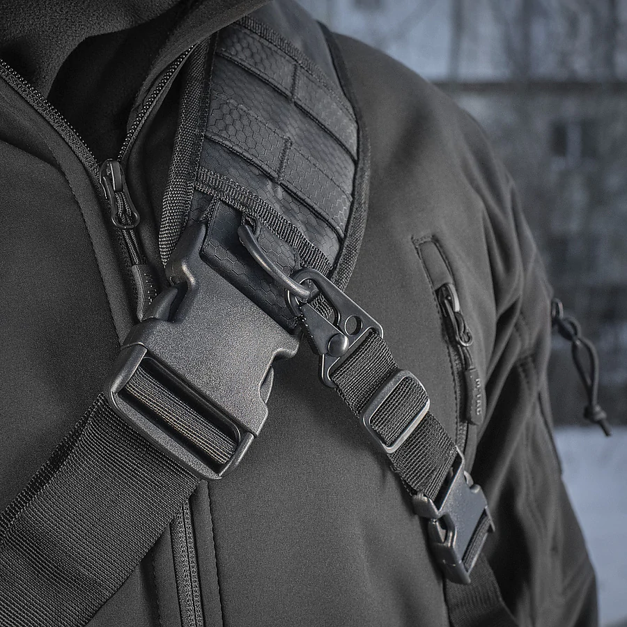 Тактическая сумка через плечо M-Tac Urban Line City Hunter Hexagon. Черный