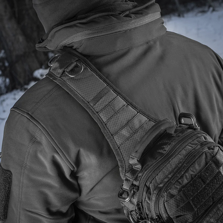 Тактическая сумка через плечо M-Tac Urban Line City Hunter Hexagon. Черный