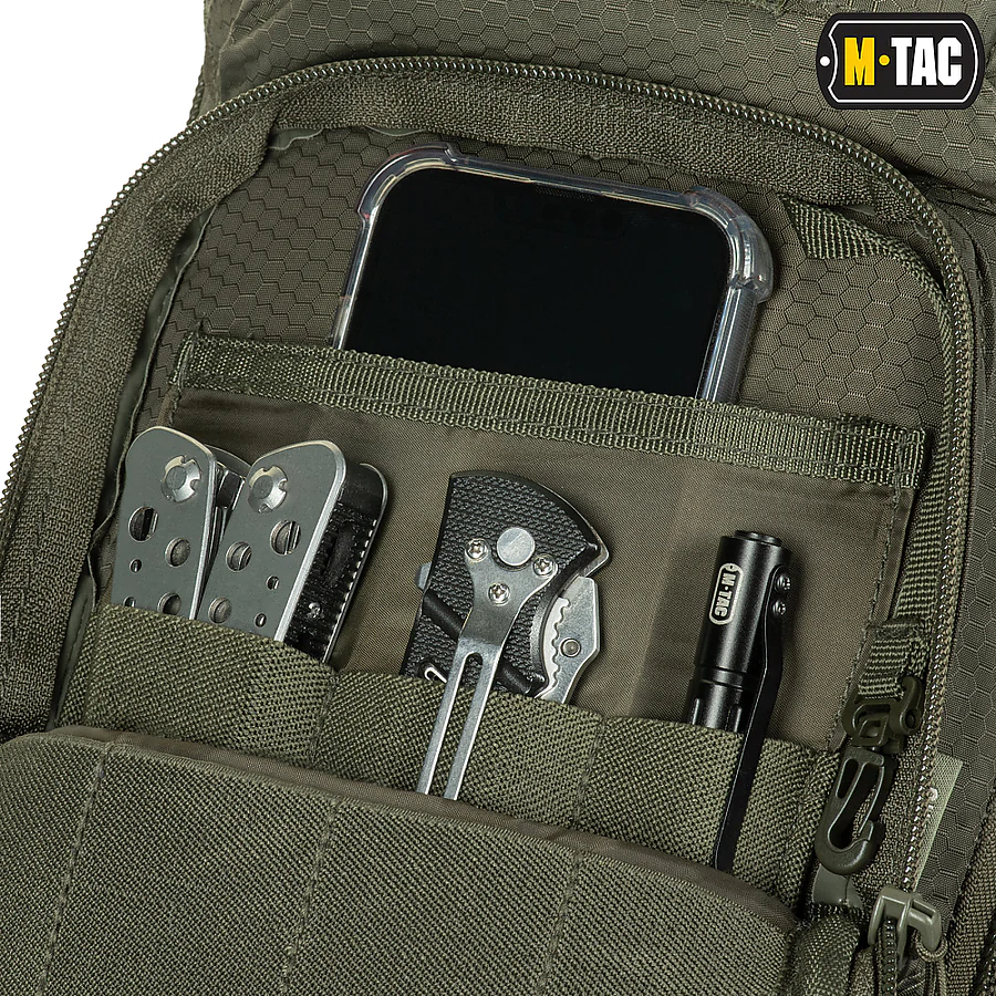 Тактична сумка через плече M-Tac Urban Line City Hunter Hexagon. Олива