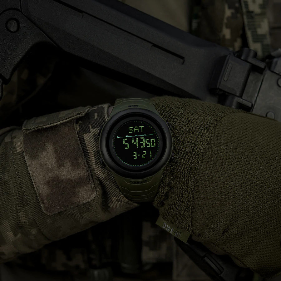 Тактические часы M-Tac 2166. Олива