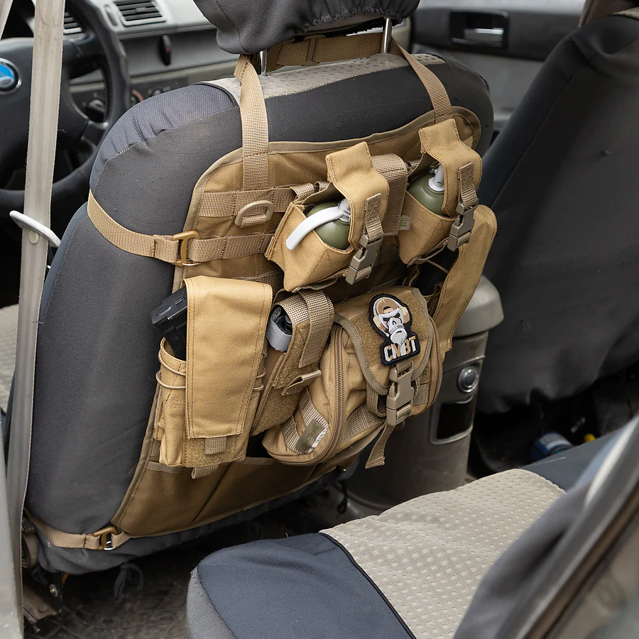 Автомобільний тактичний органайзер Molle з балістичним захистом 1 клас SPECPROM. Койот