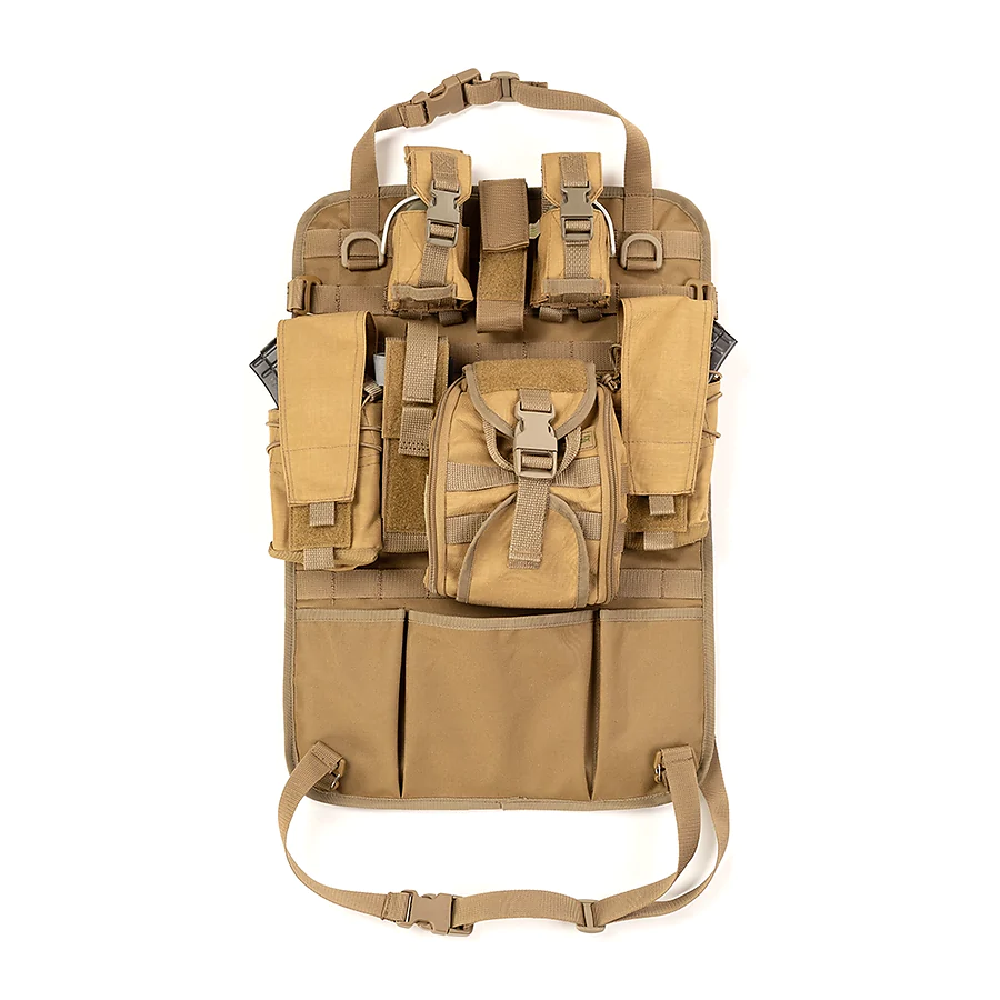 Автомобільний тактичний органайзер Molle з балістичним захистом 1 клас SPECPROM. Койот