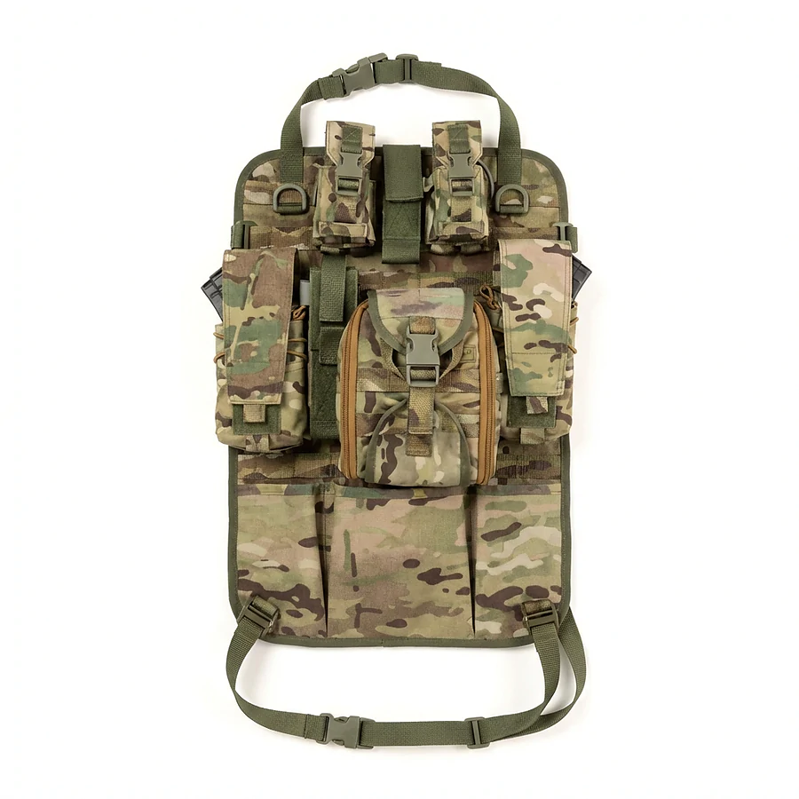 Автомобільний тактичний органайзер Molle з балістичним захистом 2 клас SPECPROM. Мультикам