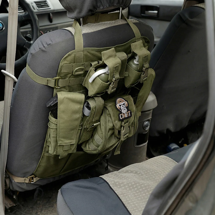 Автомобільний тактичний органайзер Molle з балістичним захистом 2 клас SPECPROM. Олива