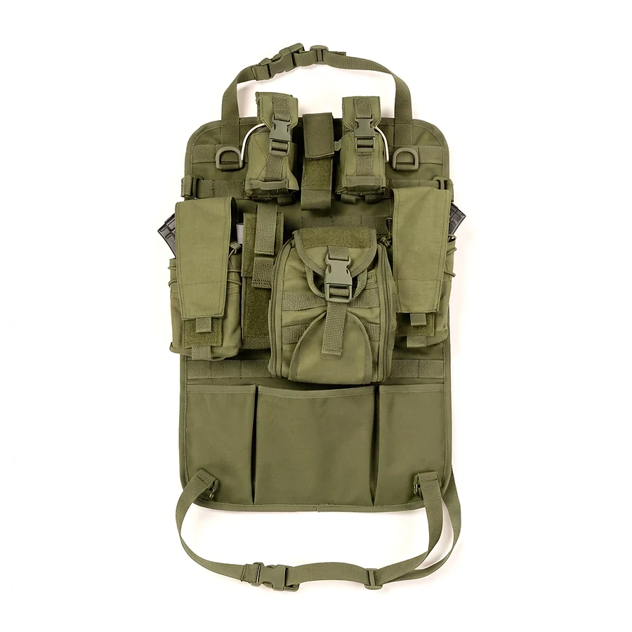 Автомобільний тактичний органайзер Molle з балістичним захистом 2 клас SPECPROM. Олива