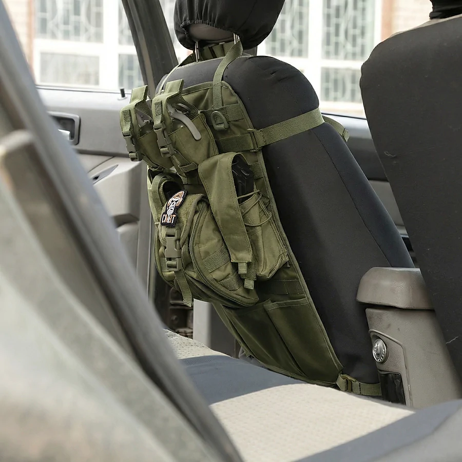 Автомобільний тактичний органайзер Molle з балістичним захистом 2 клас SPECPROM. Олива