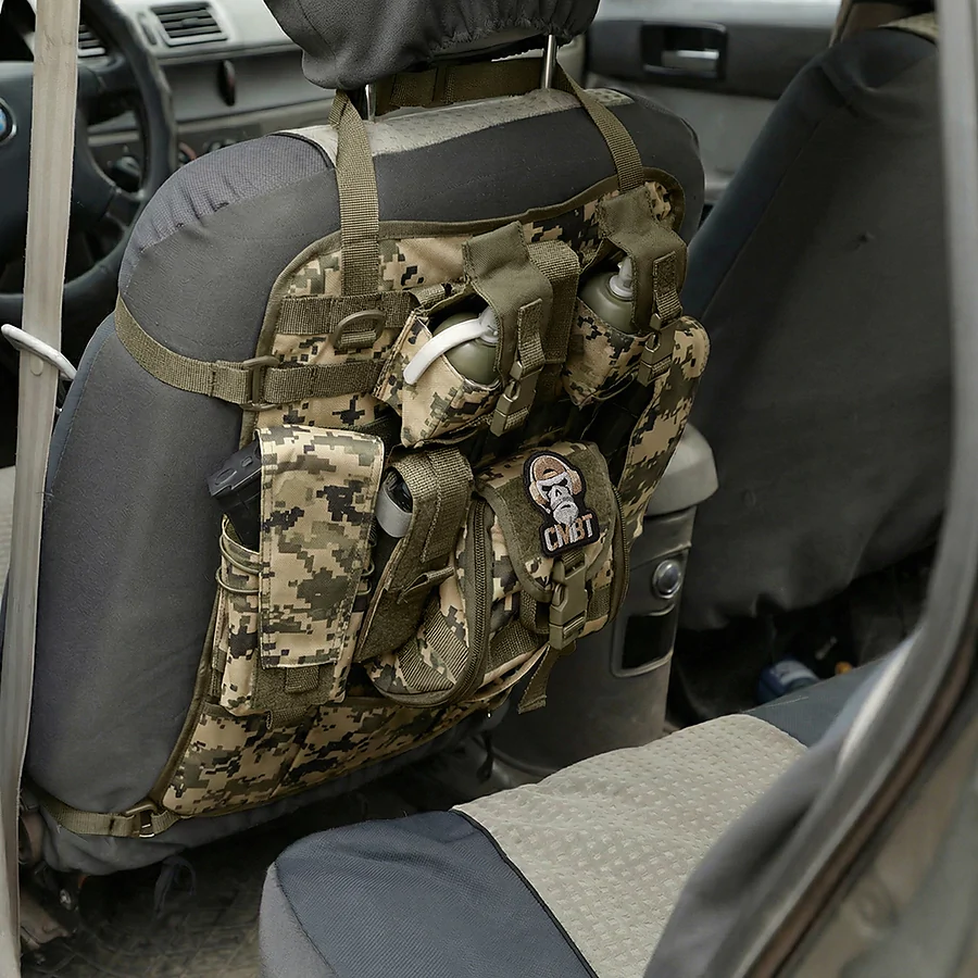 Автомобільний тактичний органайзер Molle з балістичним захистом 1 клас SPECPROM. Піксель