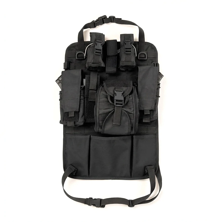 Автомобильный тактический органайзер Molle с баллистической защитой 2 класс SPECPROM. Черный
