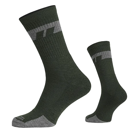 Шкарпетки антибактеріальні Pentagon Alpine Merino Medium. Олива