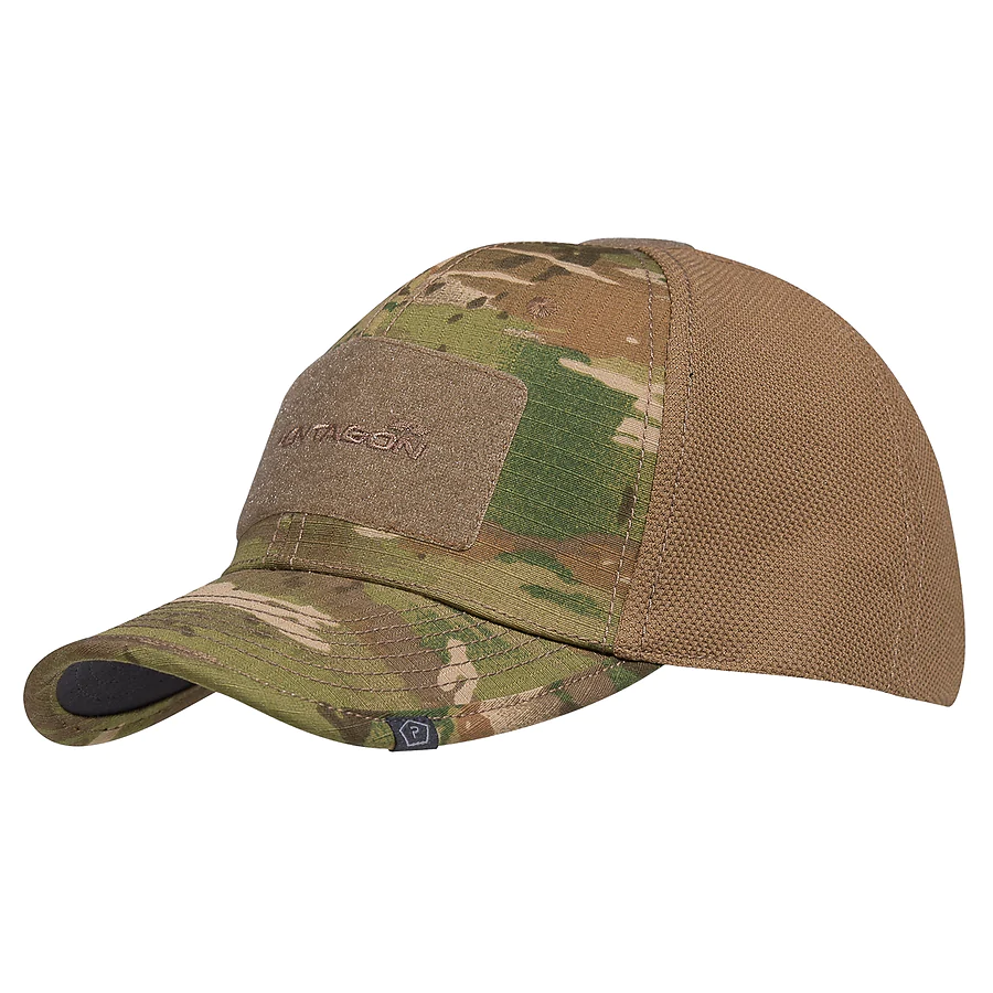 Кепка тактична Pentagon Raptor BB Rip/mesh. Камуфляж Grassman
