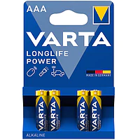 Батарейки Varta LR3/AAA Longlife Power Alkaline, 4 шт