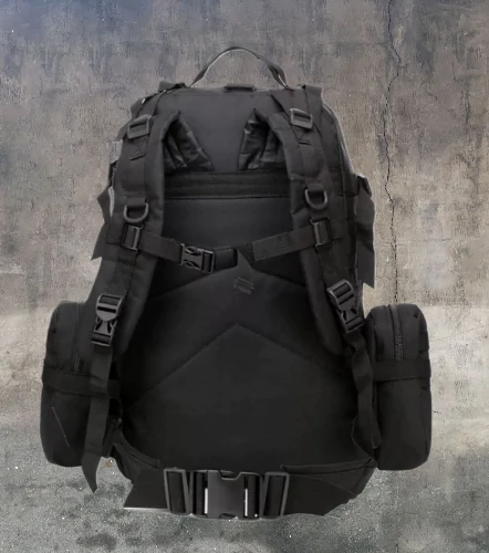 Рюкзак тактический с подсумками B08 8142, 55 л. Черный