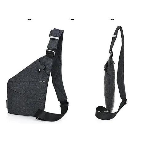 Сумка мессенджер Crossbody 4634 кобура. Графит