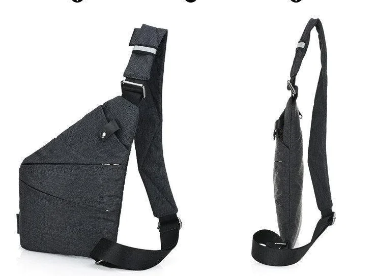 Сумка мессенджер Crossbody 4634 кобура. Графит