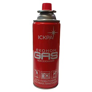 Газовый баллончик для горелки Искра 365 мл, 200 грамм