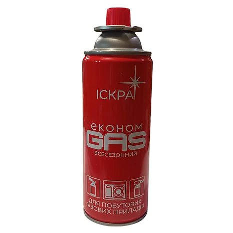 Газовий балончик для горілки Іскра 365 мл, 200 грам