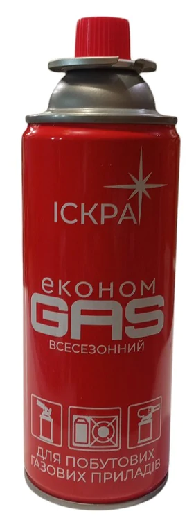 Газовый баллончик для горелки Искра 365 мл, 200 грамм