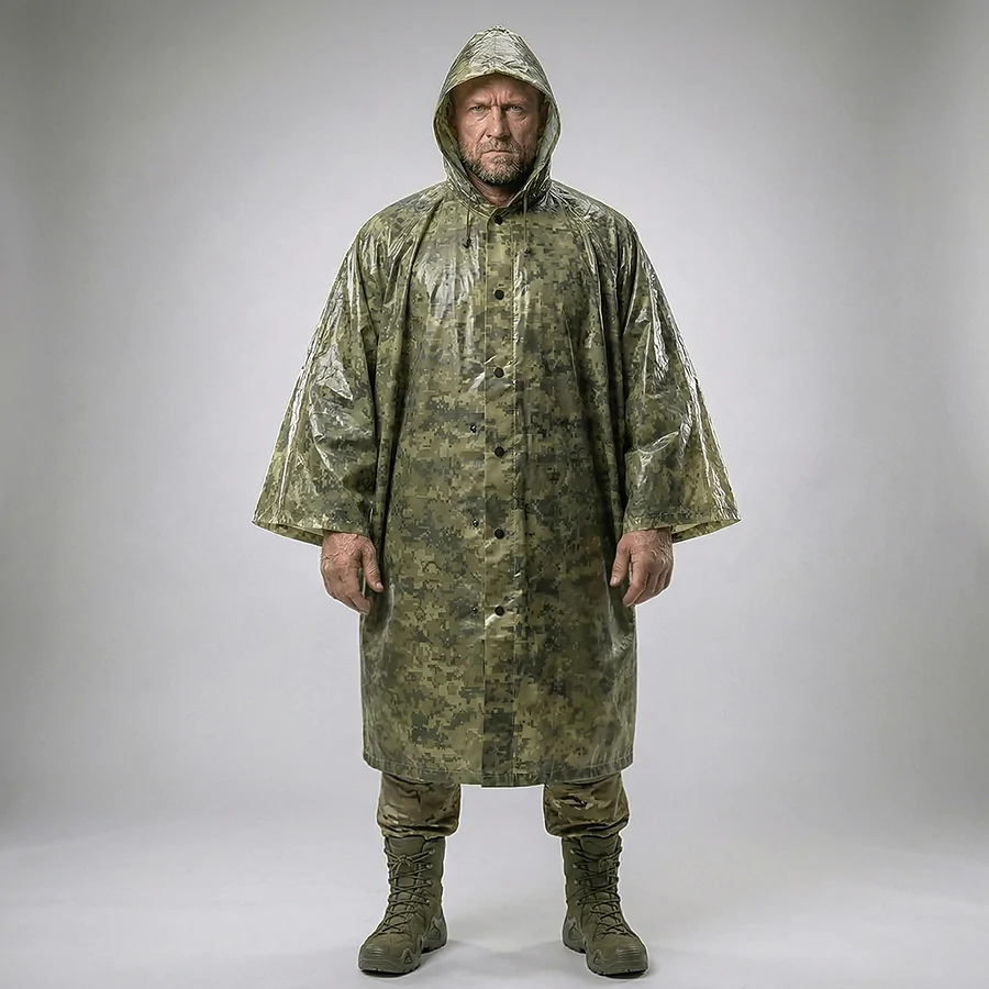 Дощовик плащ розмір XXXL. Піксель